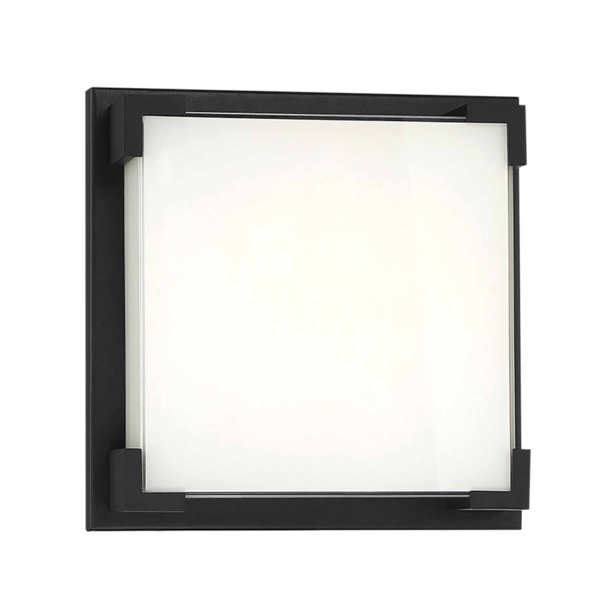 Thornhill 12" LED Outdoor Flush Mount, Black Finish - Bees Lighting
