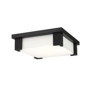 Thornhill 12" LED Outdoor Flush Mount, Black Finish - Bees Lighting