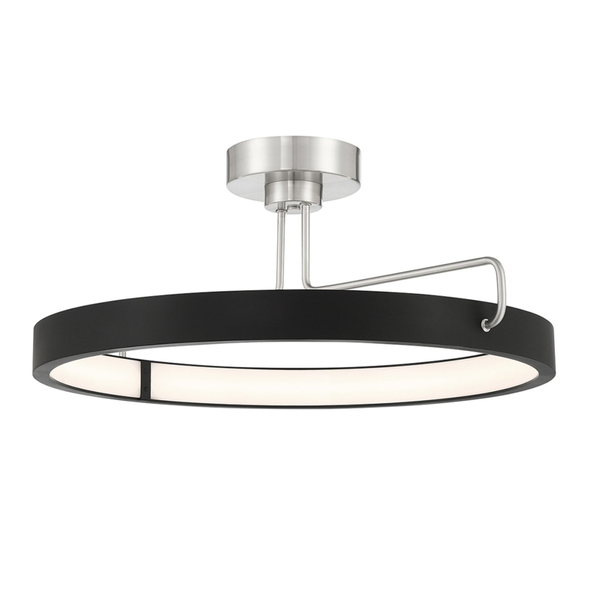 Pemberton 26" LED Pendant, Nickel & Black Finish - Bees Lighting
