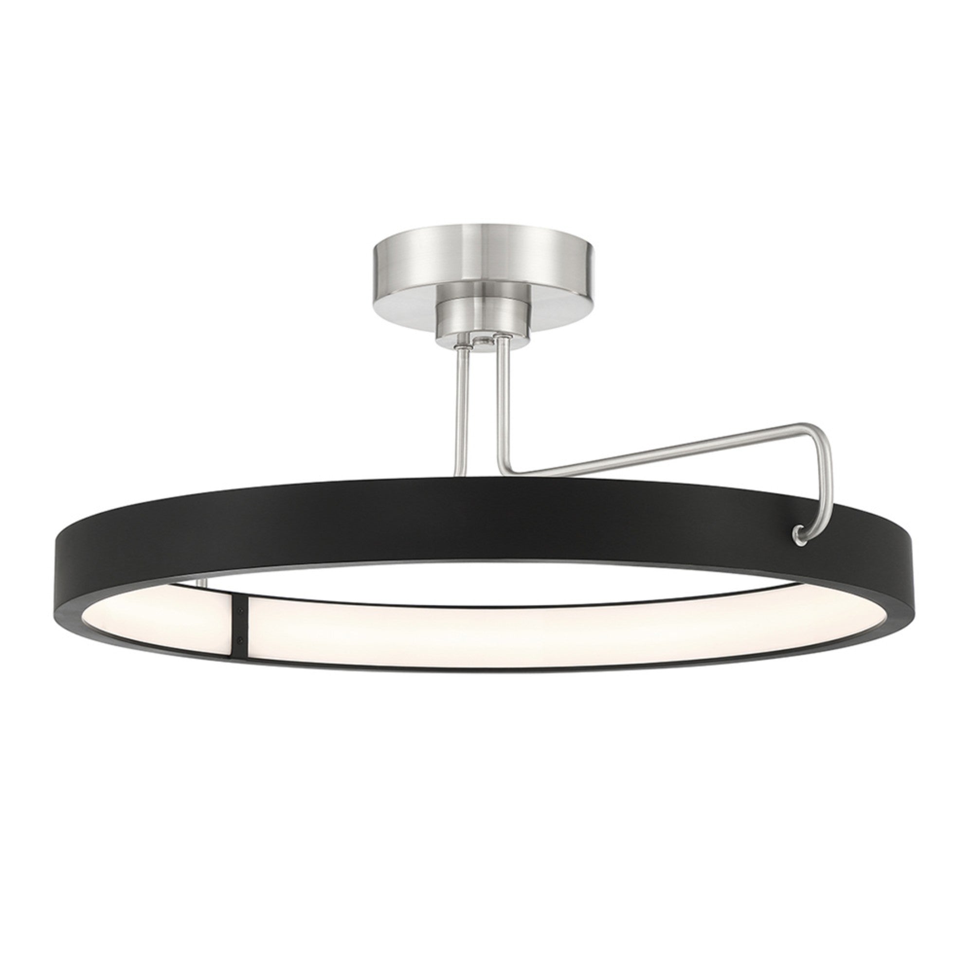 Pemberton 26" LED Pendant, Nickel & Black Finish - Bees Lighting