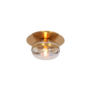 Nottingham Flush Mount Light Brass Finish - Bees Lighting