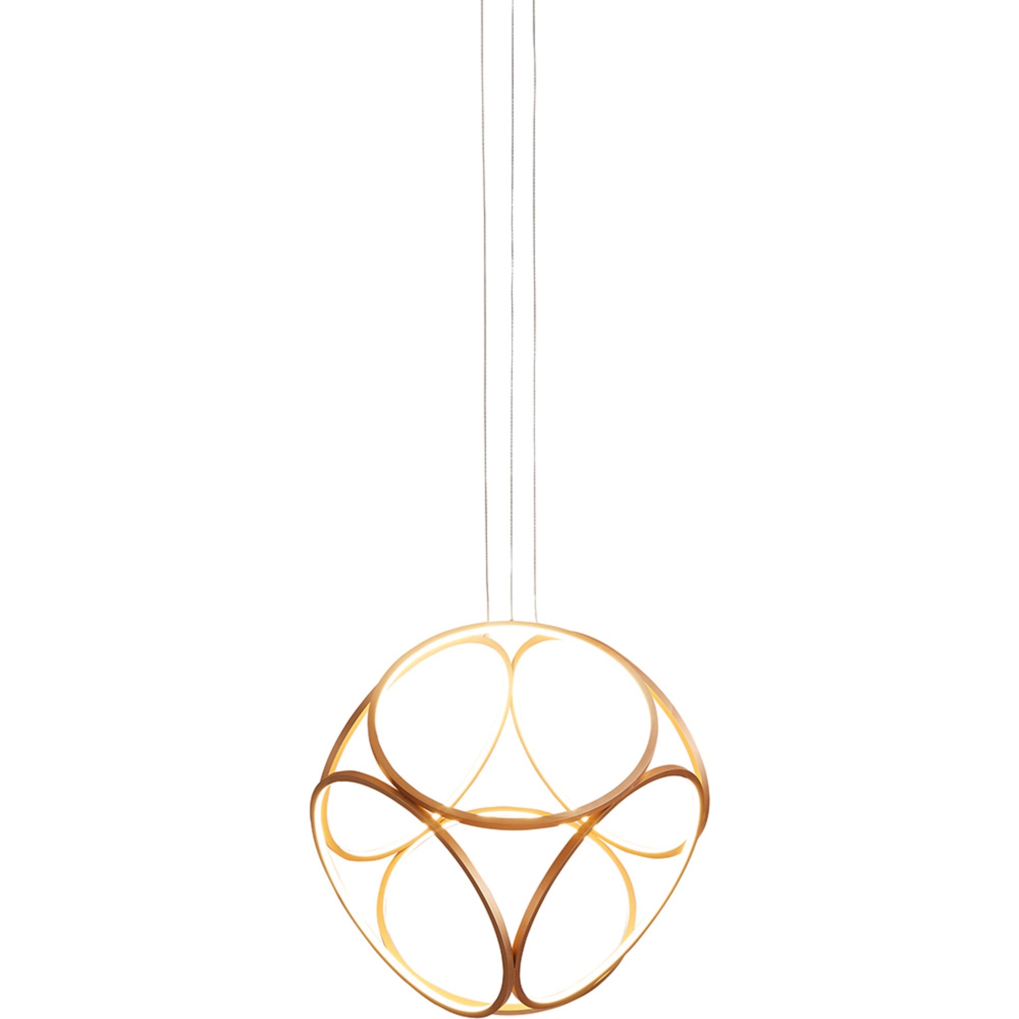 Glenview 24" LED Pendant, Brushed Gold Finish - Bees Lighting