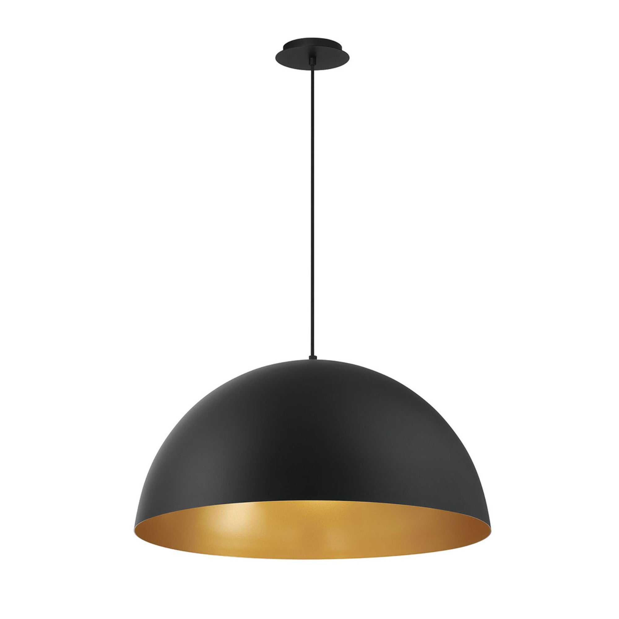 Laverton 24" LED Pendant, Gold & Black Finish - Bees Lighting