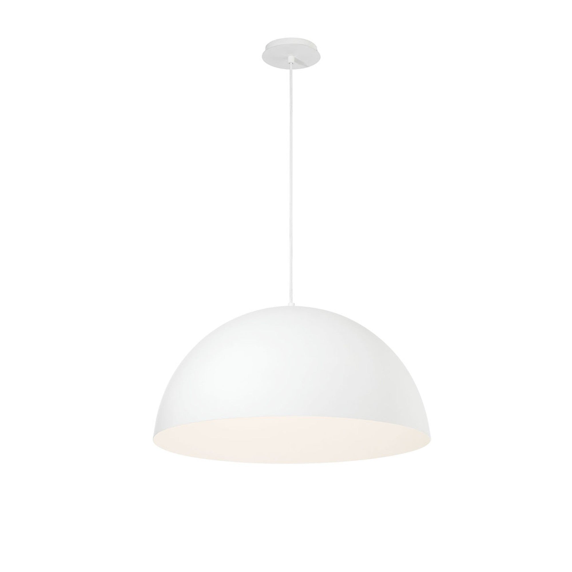 Laverton 24" LED Pendant, White Finish - Bees Lighting