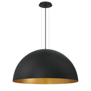 Laverton 36" LED Chandelier, Gold & Black Finish - Bees Lighting