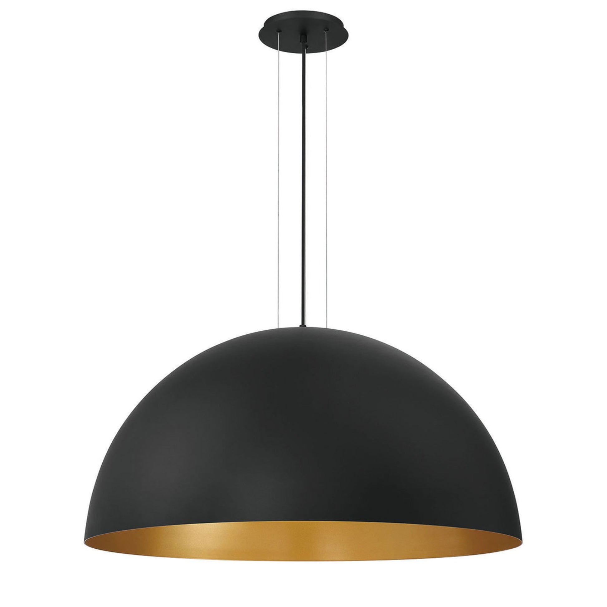 Laverton 36" LED Chandelier, Gold & Black Finish - Bees Lighting