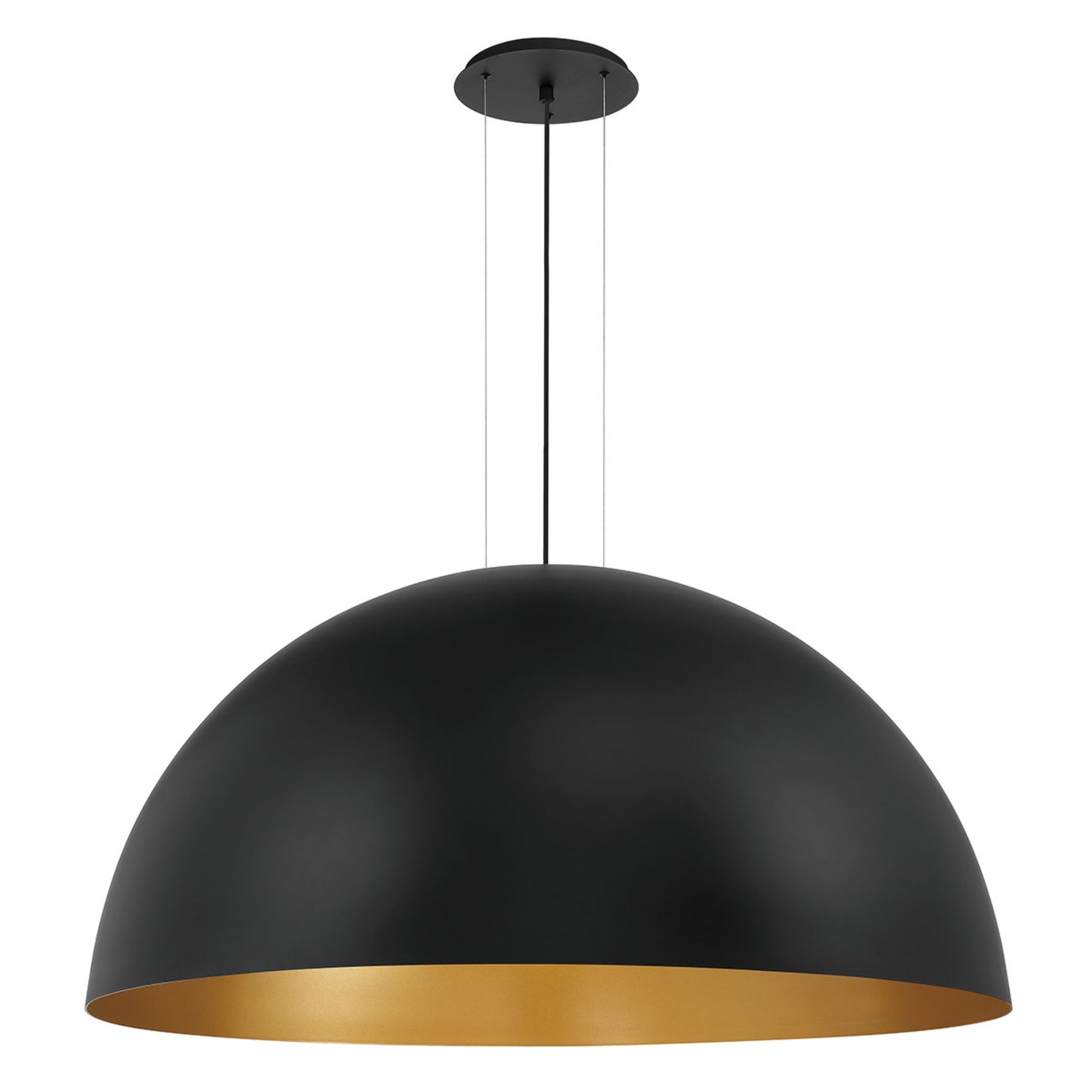 Laverton 47" LED Chandelier, Gold & Black Finish - Bees Lighting