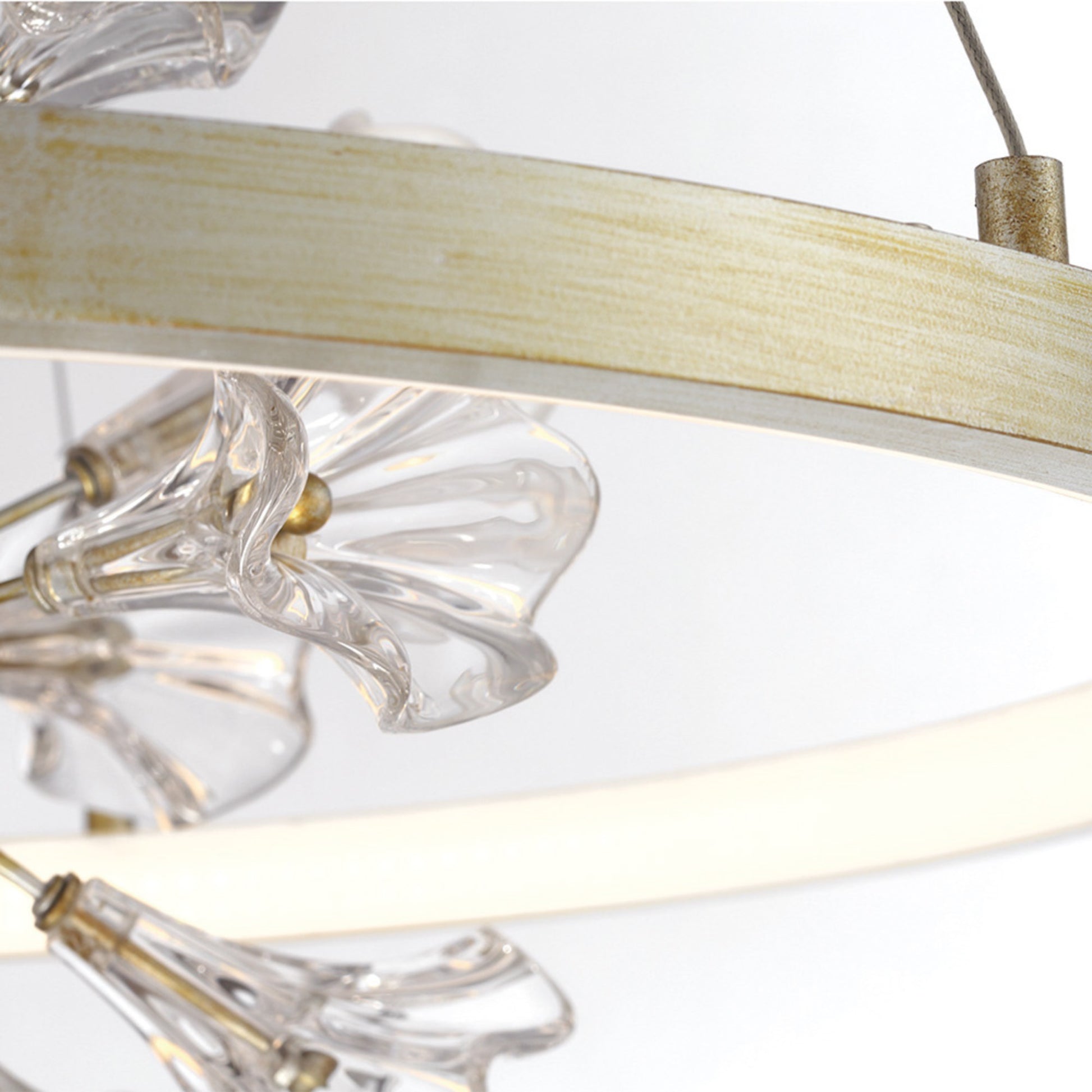 Clayton 26" LED Chandelier, Brushed Silver Finish - Bees Lighting