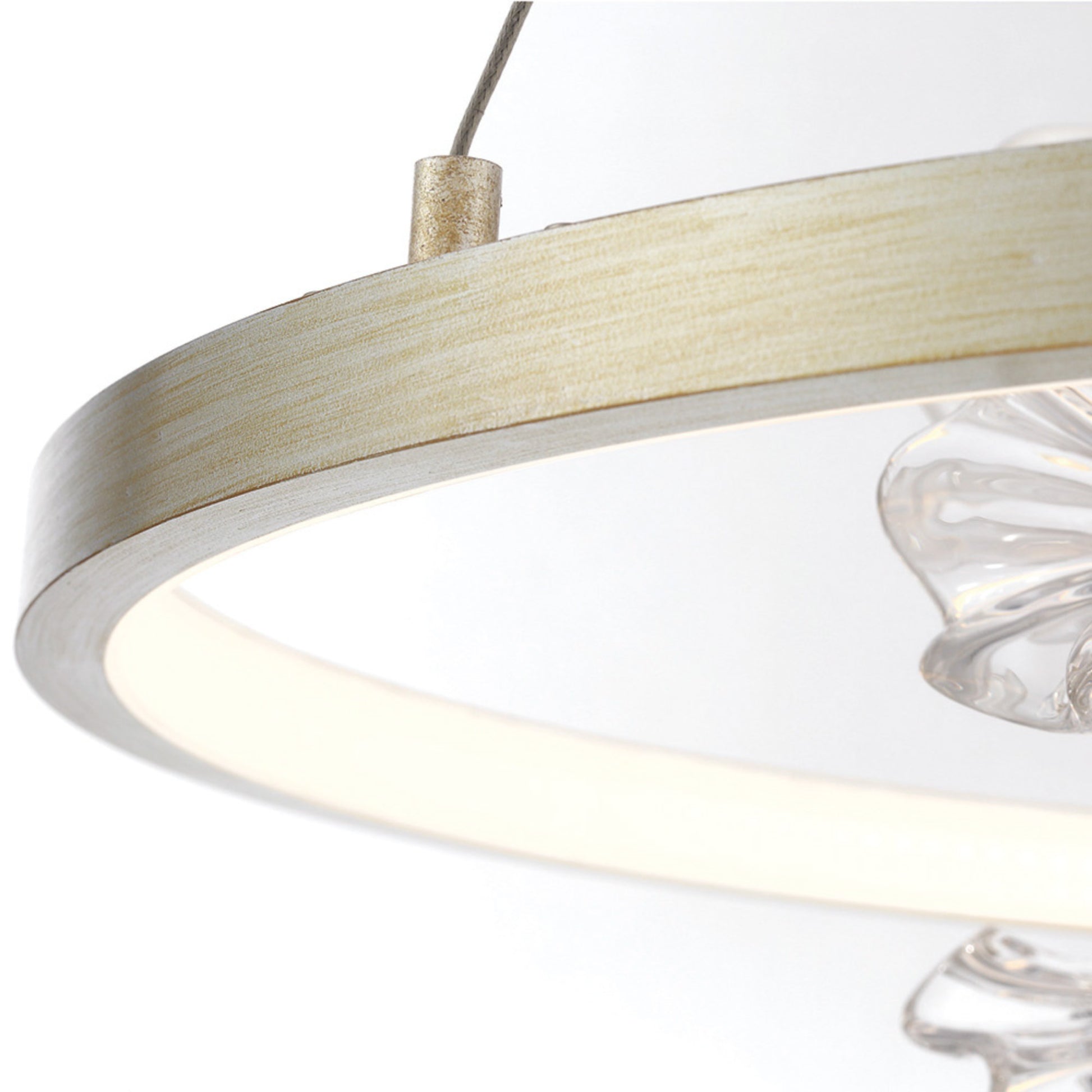 Clayton 26" LED Chandelier, Brushed Silver Finish - Bees Lighting