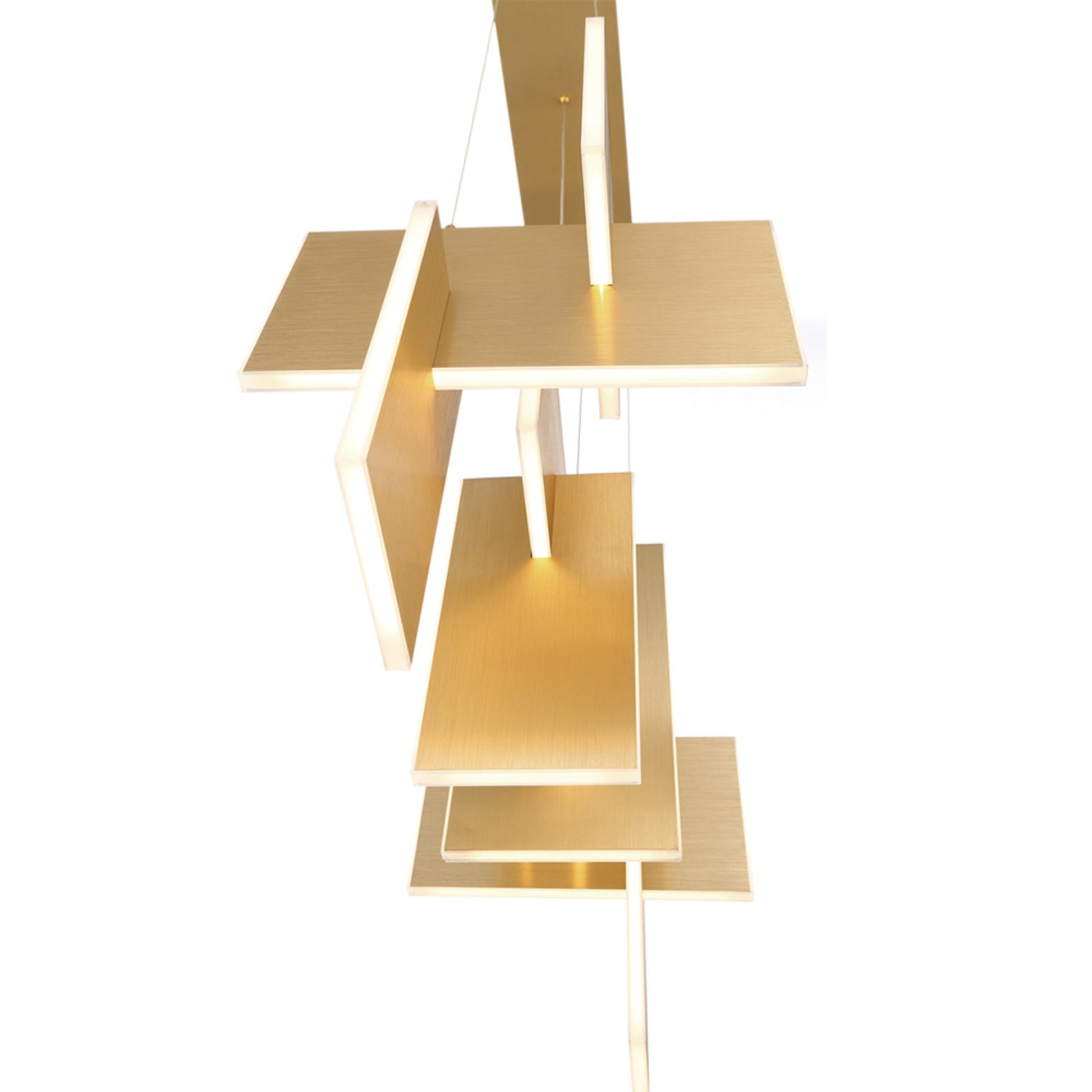 Coburg 3-Light 33" LED Chandelier, Gold Finish - Bees Lighting