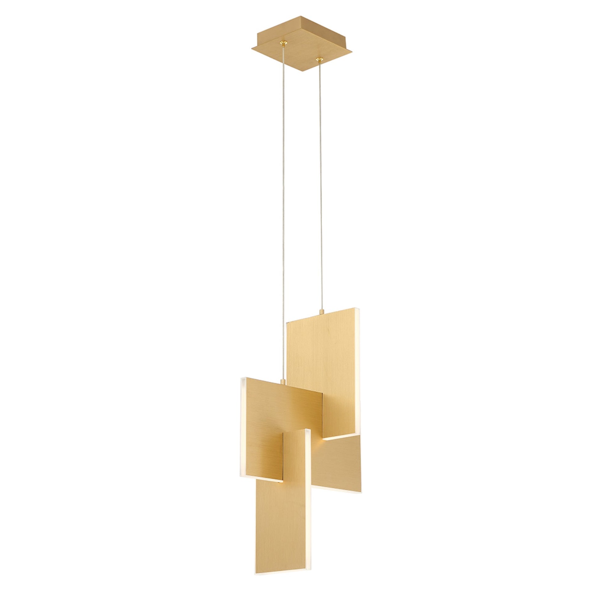 Coburg 23" LED Pendant, Gold Finish - Bees Lighting