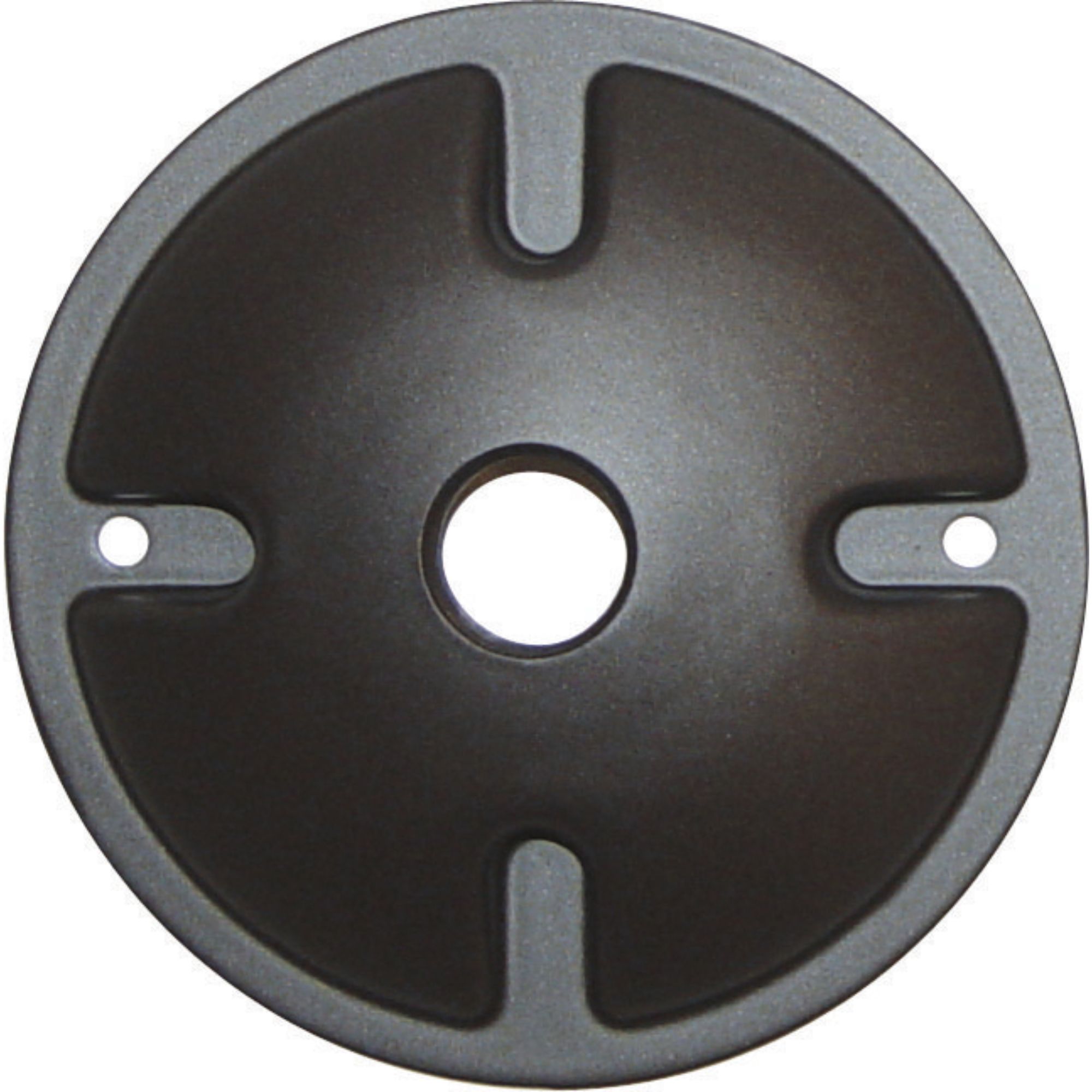 1 Light Die Cast Mounting Plate Dark Gray Finish - Bees Lighting