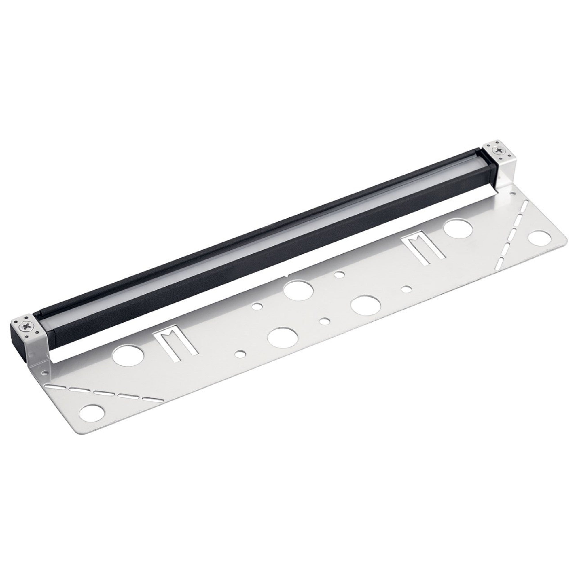 12V LED 12" Hardscape Light 3000K Textured Black Aluminum