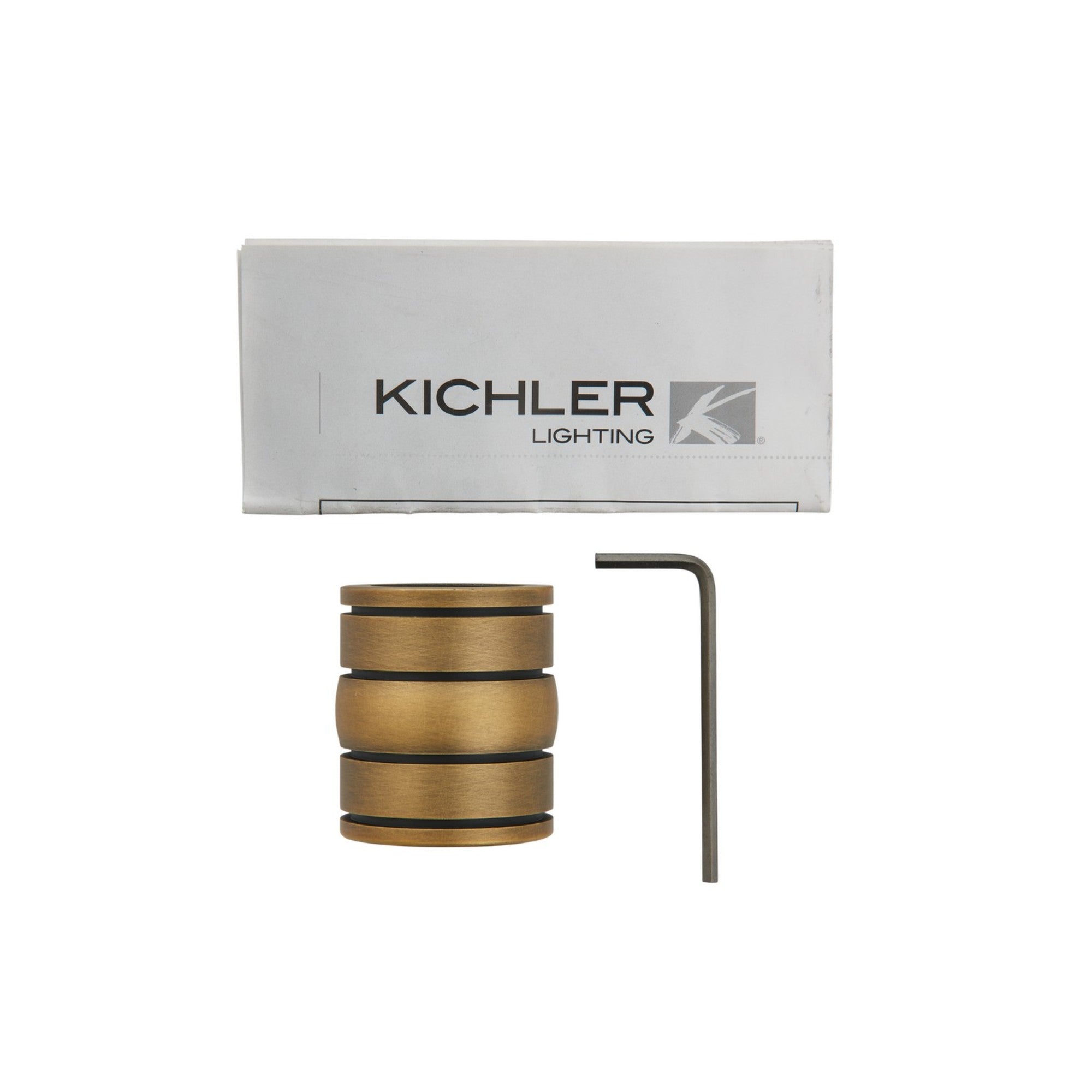 Kichler Downrod Coupler, Natural Brass Finish - Bees Lighting