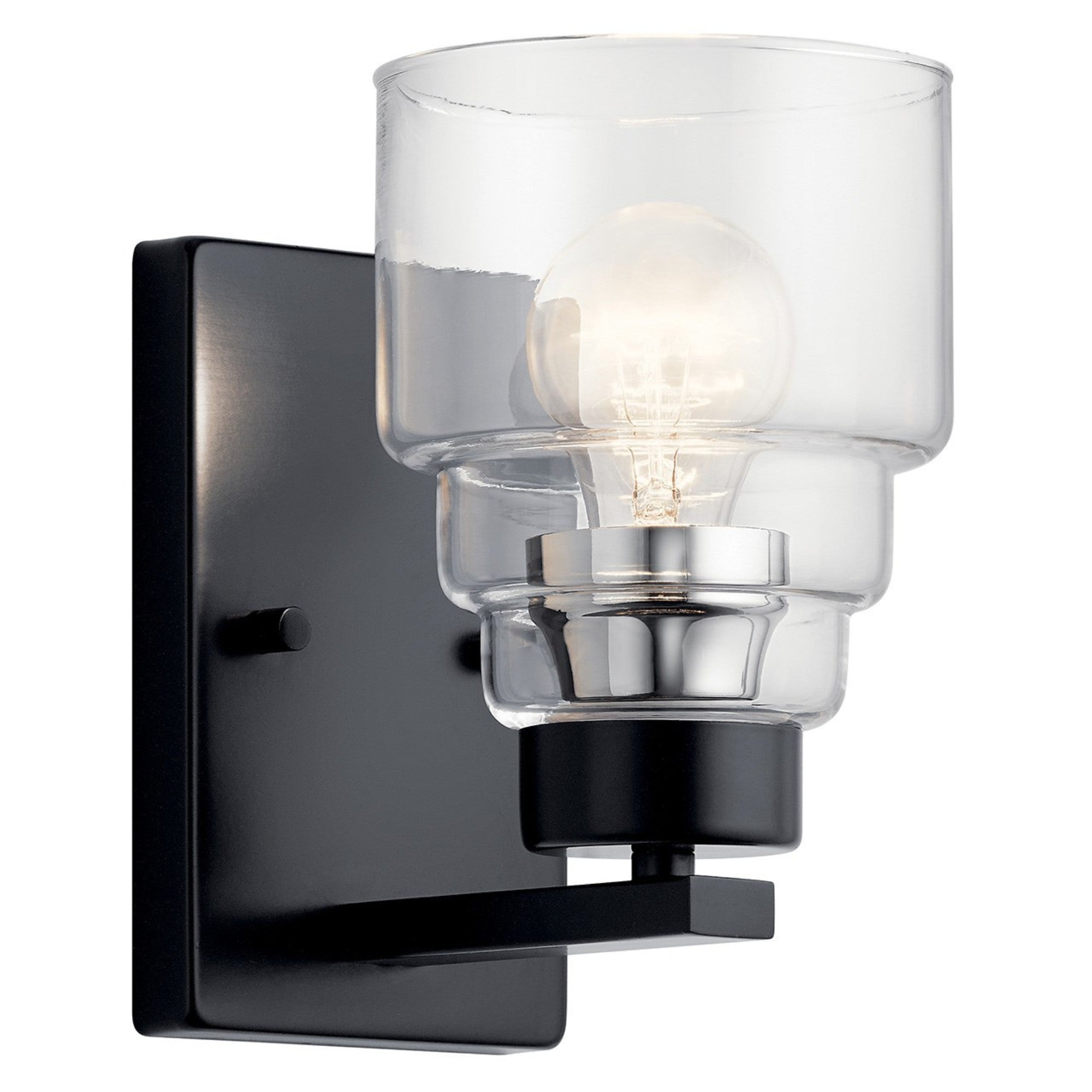 Vionnet 5" Wall Sconce, Black Finish - Bees Lighting