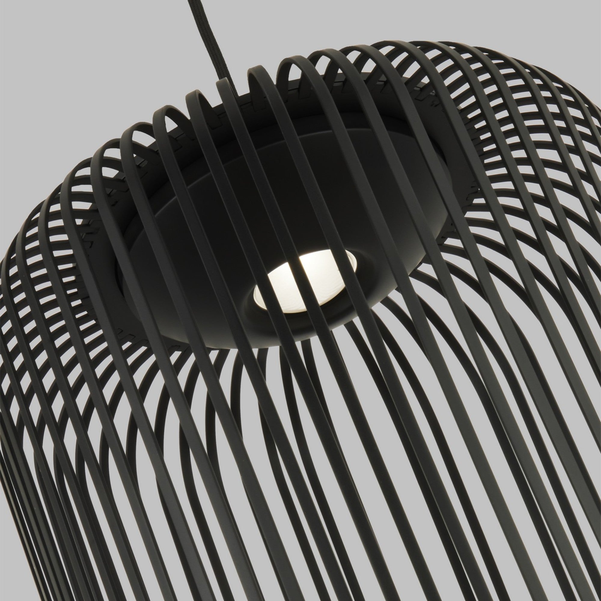 Kai 12" LED Pendant, Nightshade Black Finish - Bees Lighting