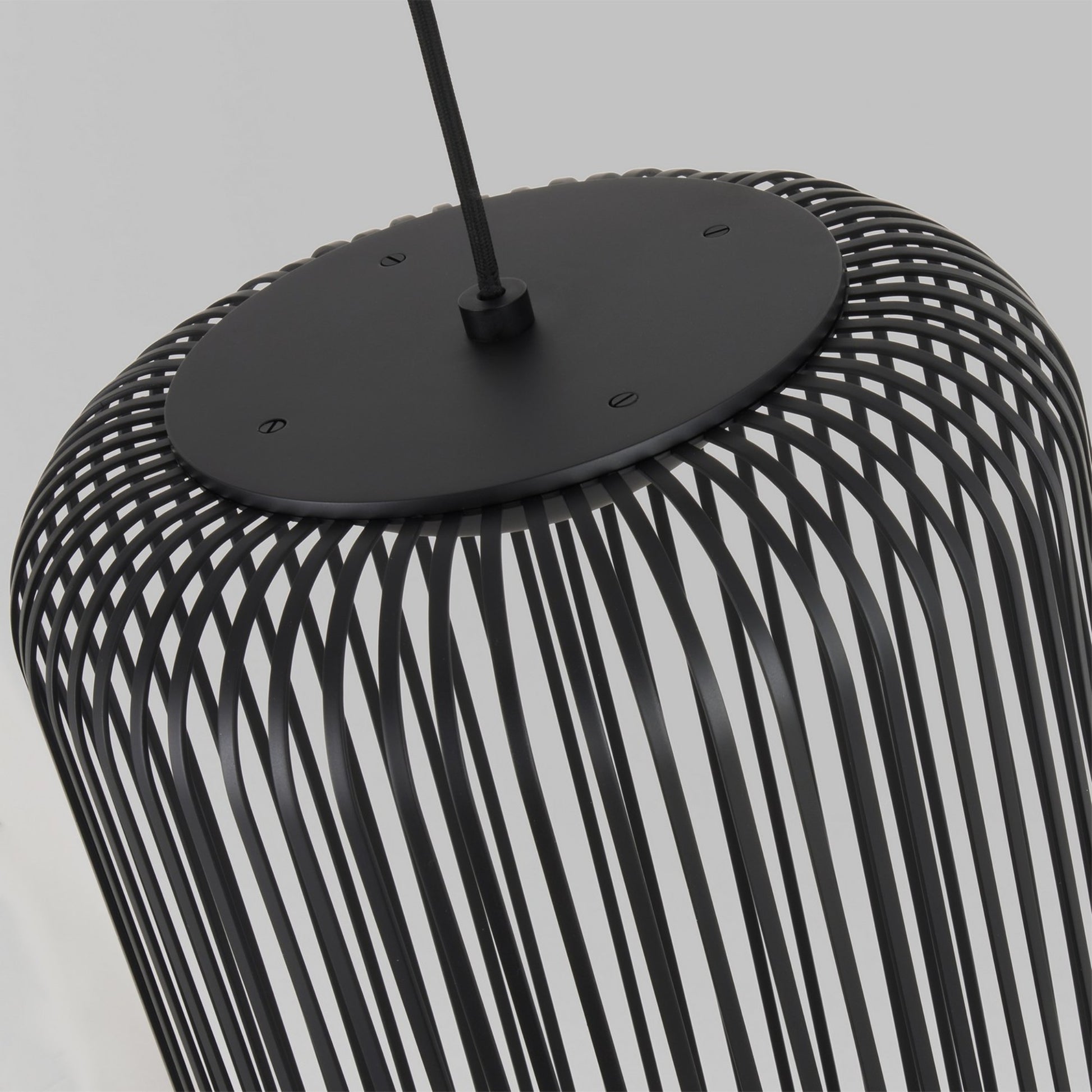 Kai 12" LED Pendant, Nightshade Black Finish - Bees Lighting