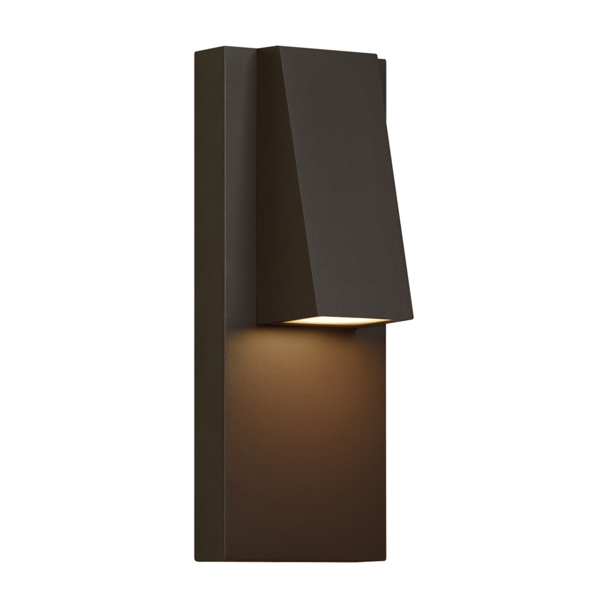 Peak 13" Outdoor Wall Sconce, Bronze Finish - Bees Lighting