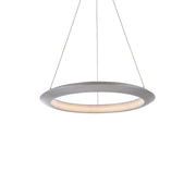 The Ring 24" LED Pendant, 2700K, Brushed Aluminum Finish - Bees Lighting