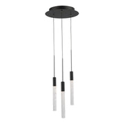 Magic 12" 3-Light LED Pendant, Black Finish - Bees Lighting