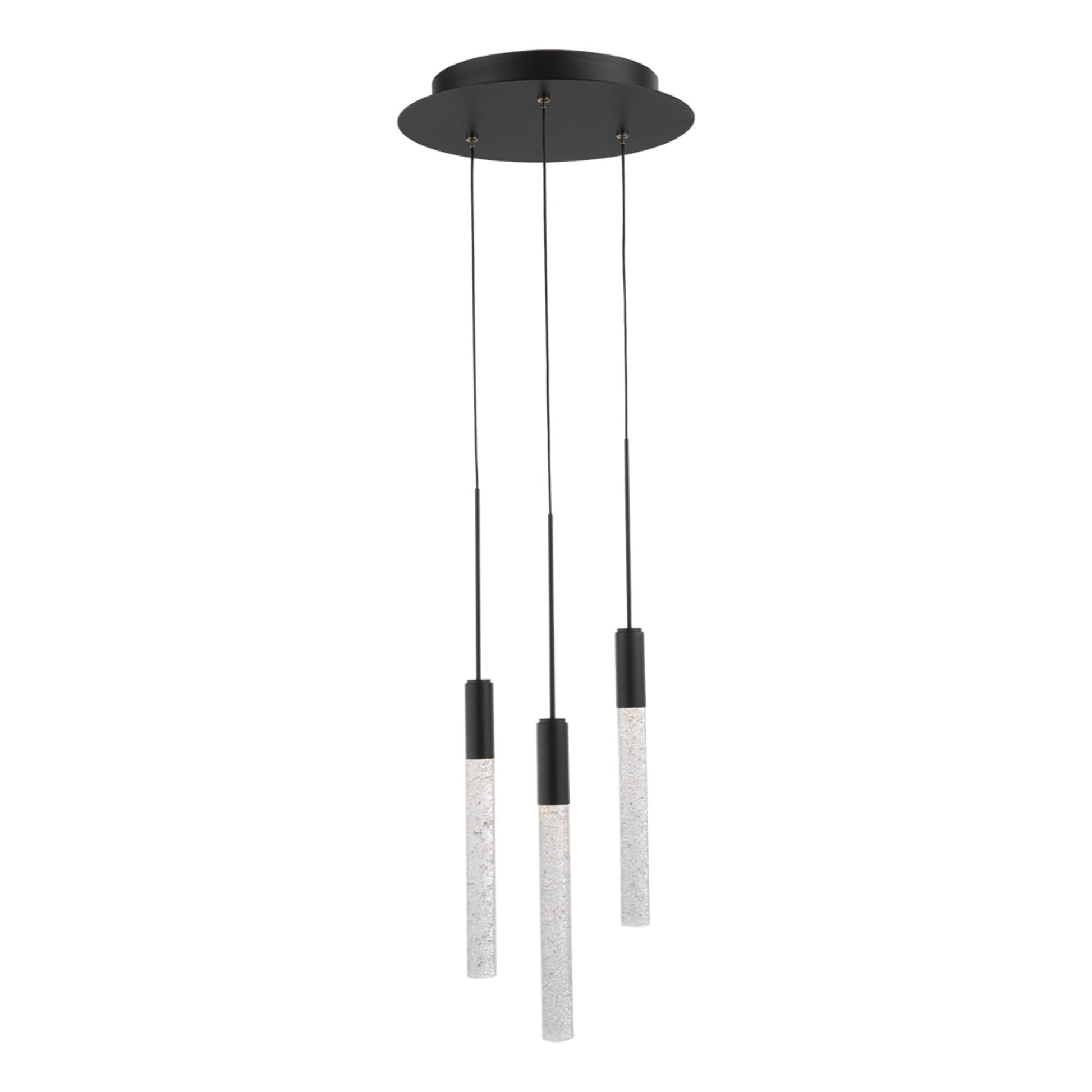 Magic 12" 3-Light LED Pendant, Black Finish - Bees Lighting