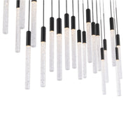 Magic 54" 23-Light LED Linear Pendant, Black Finish - Bees Lighting