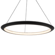 The Ring 48" LED Pendant, 2700K, Black Finish - Bees Lighting