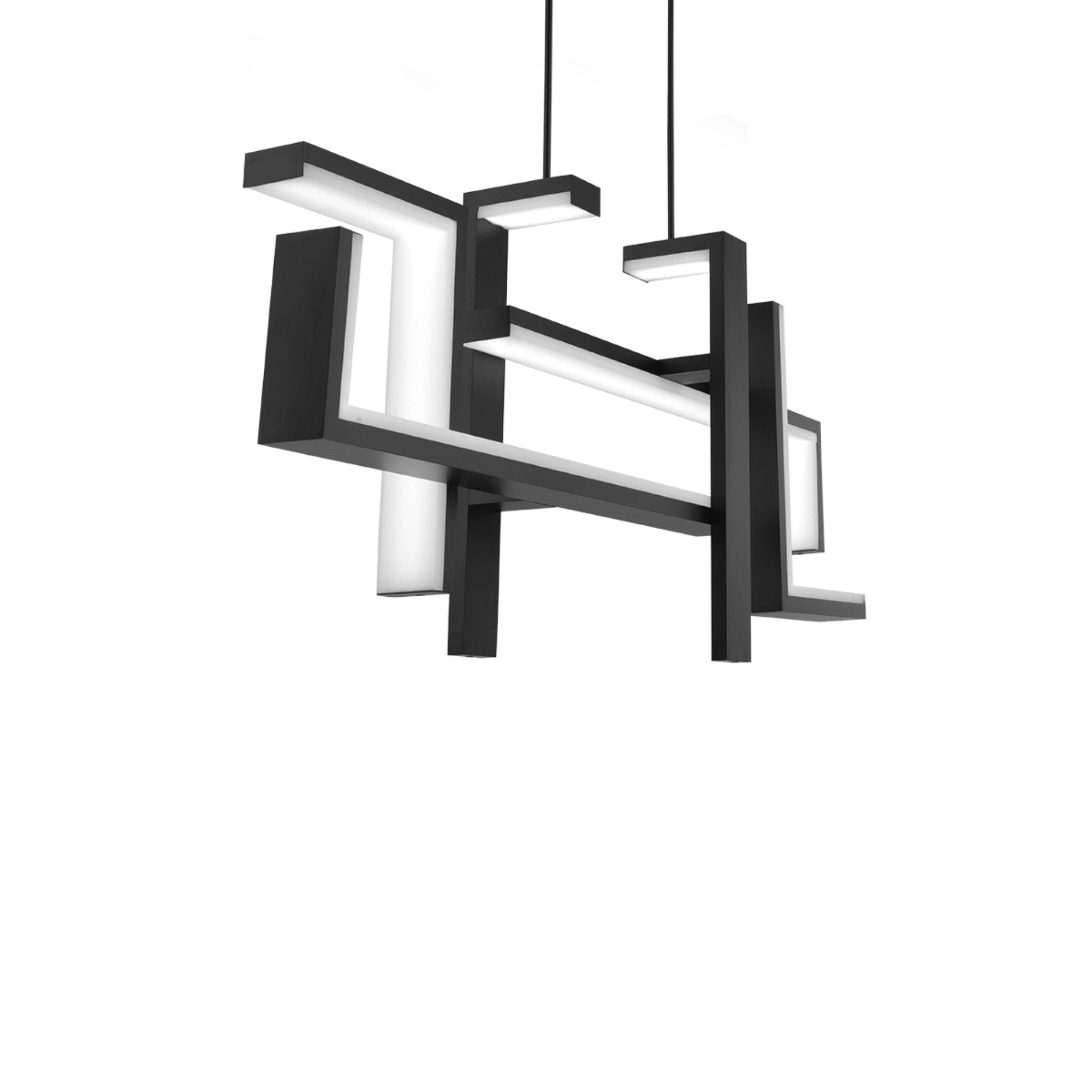 Jackal 56" LED Linear Pendant, Black Finish - Bees Lighting