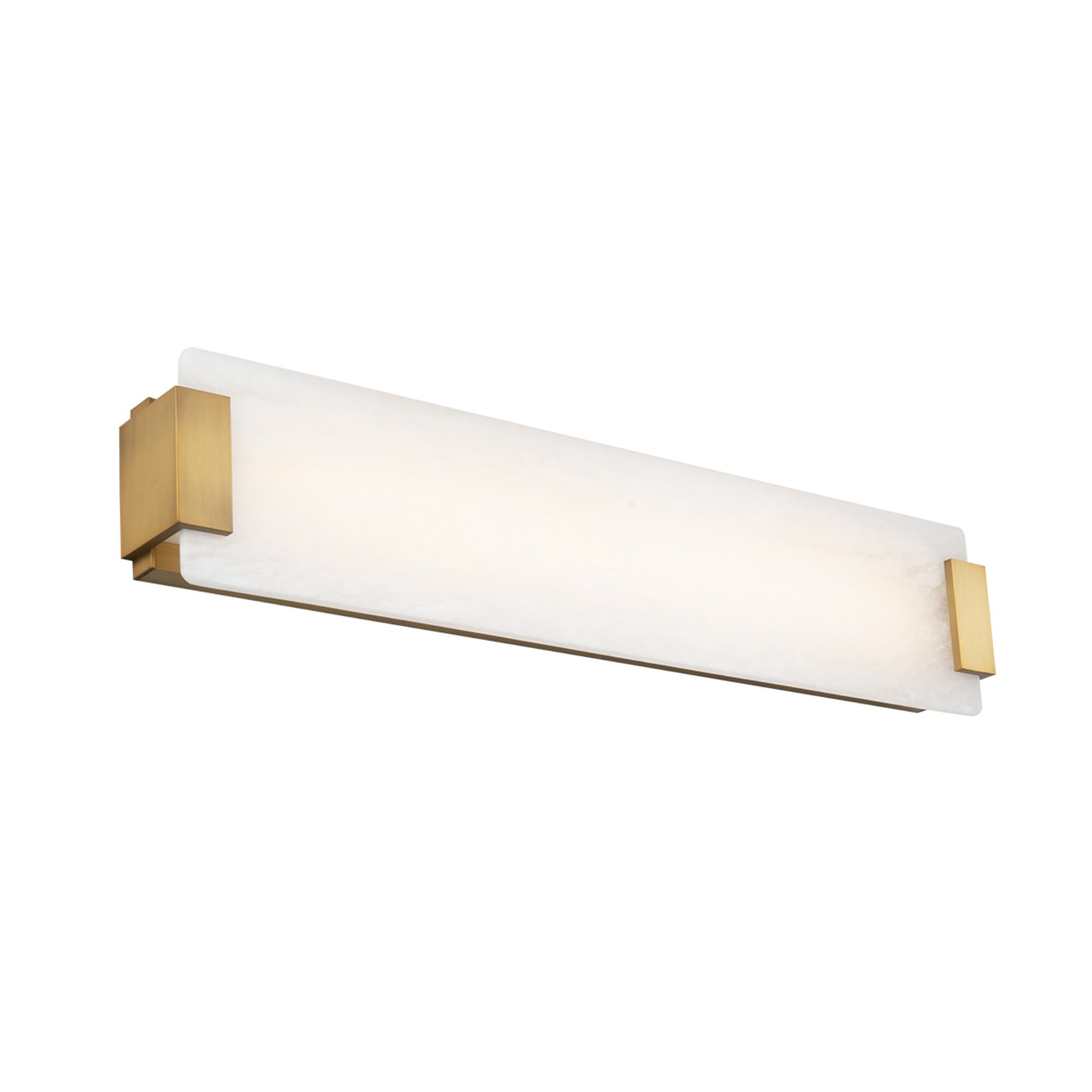 Quarry 28" LED Bath & Vanity Light, Aged Brass Finish - Bees Lighting