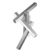 Chaos 32" LED Wall Sconce, Brushed Aluminum Finish - Bees Lighting