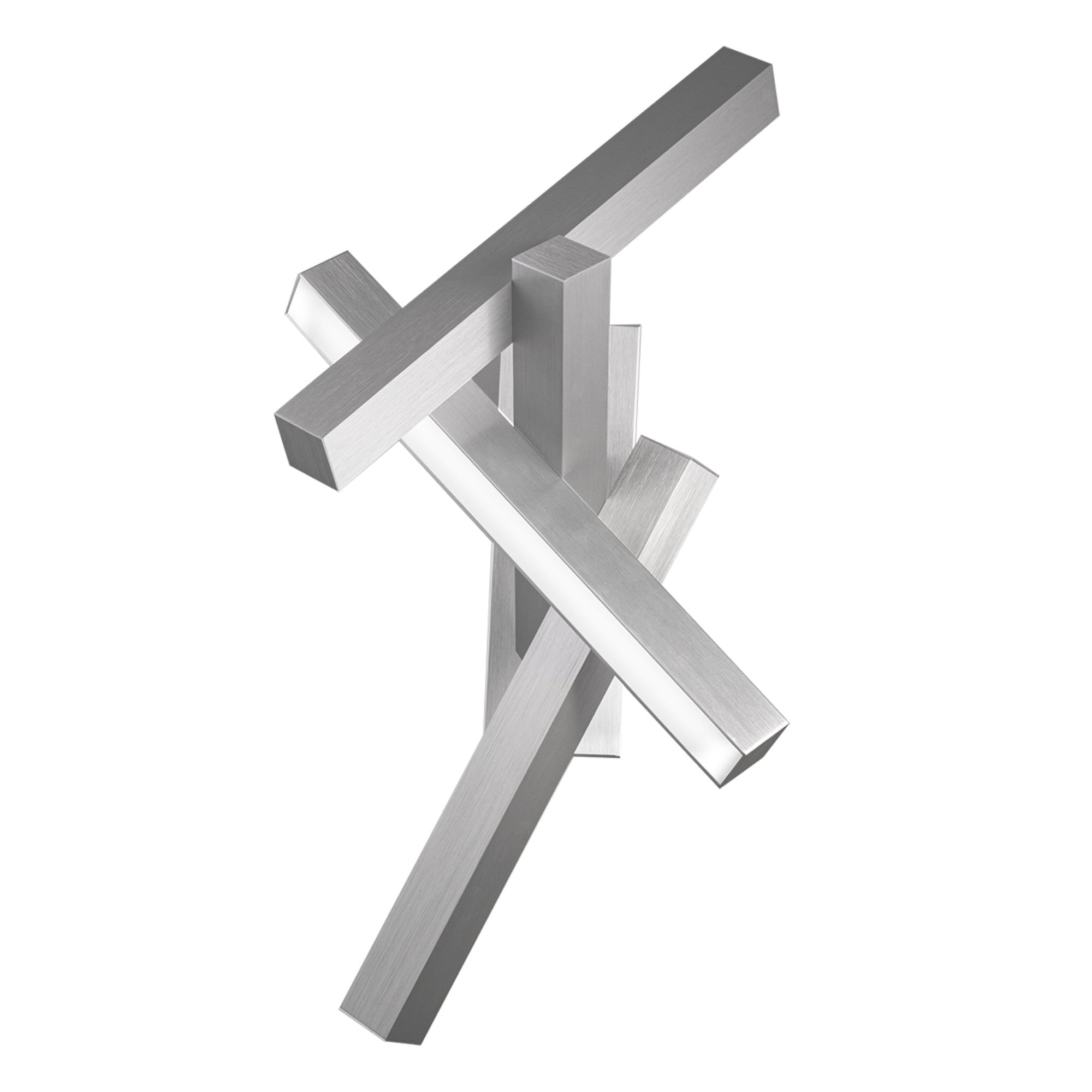 Chaos 32" LED Wall Sconce, Brushed Aluminum Finish - Bees Lighting
