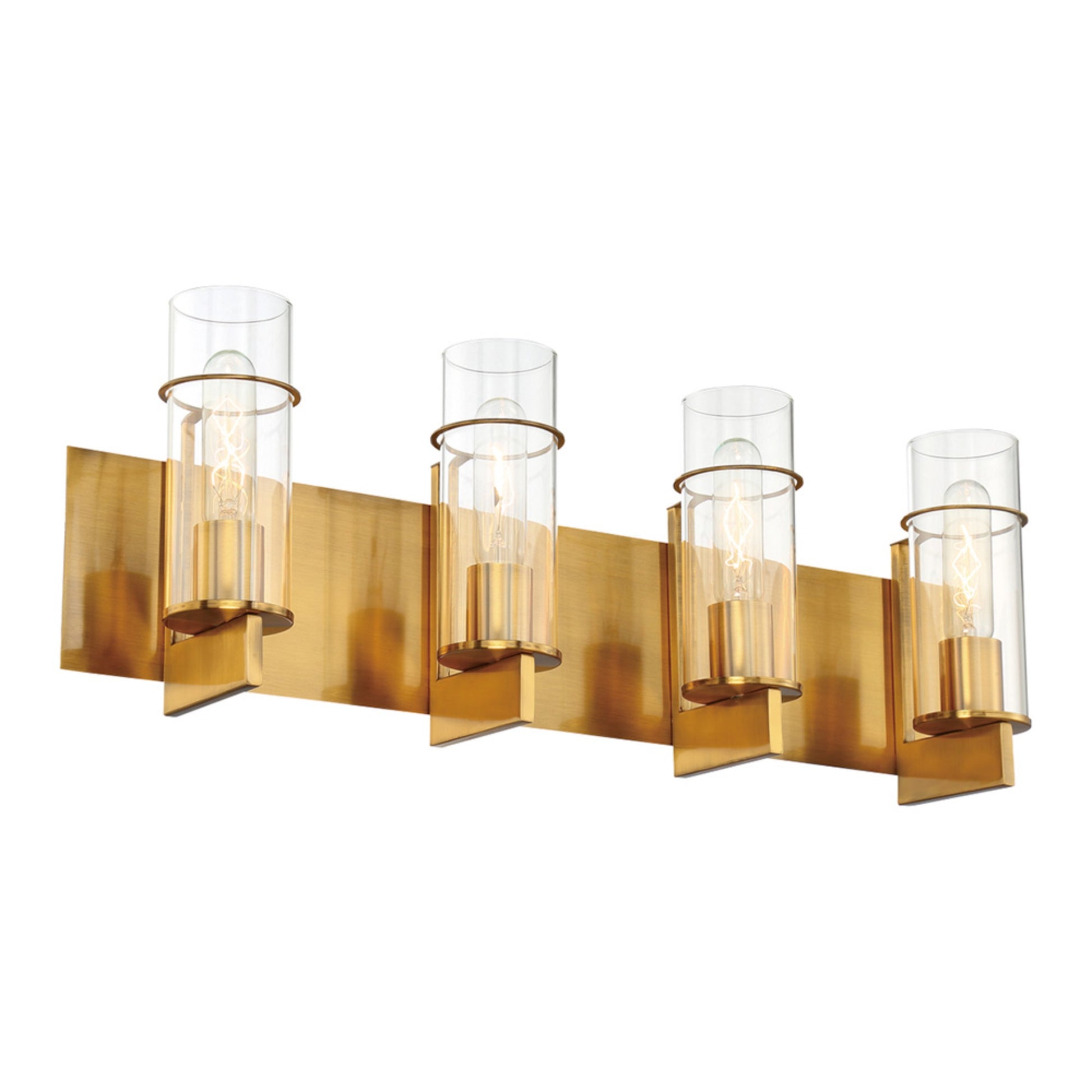 Pista 4-Light 26" Vanity, Gold Finish - Bees Lighting