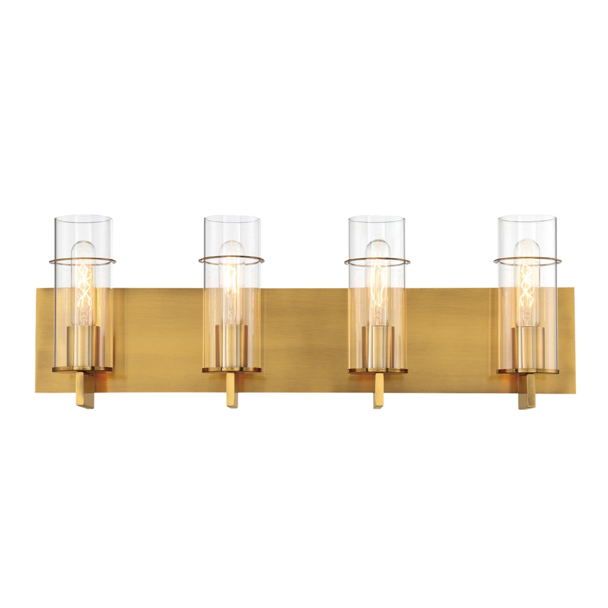 Pista 4-Light 26" Vanity, Gold Finish - Bees Lighting