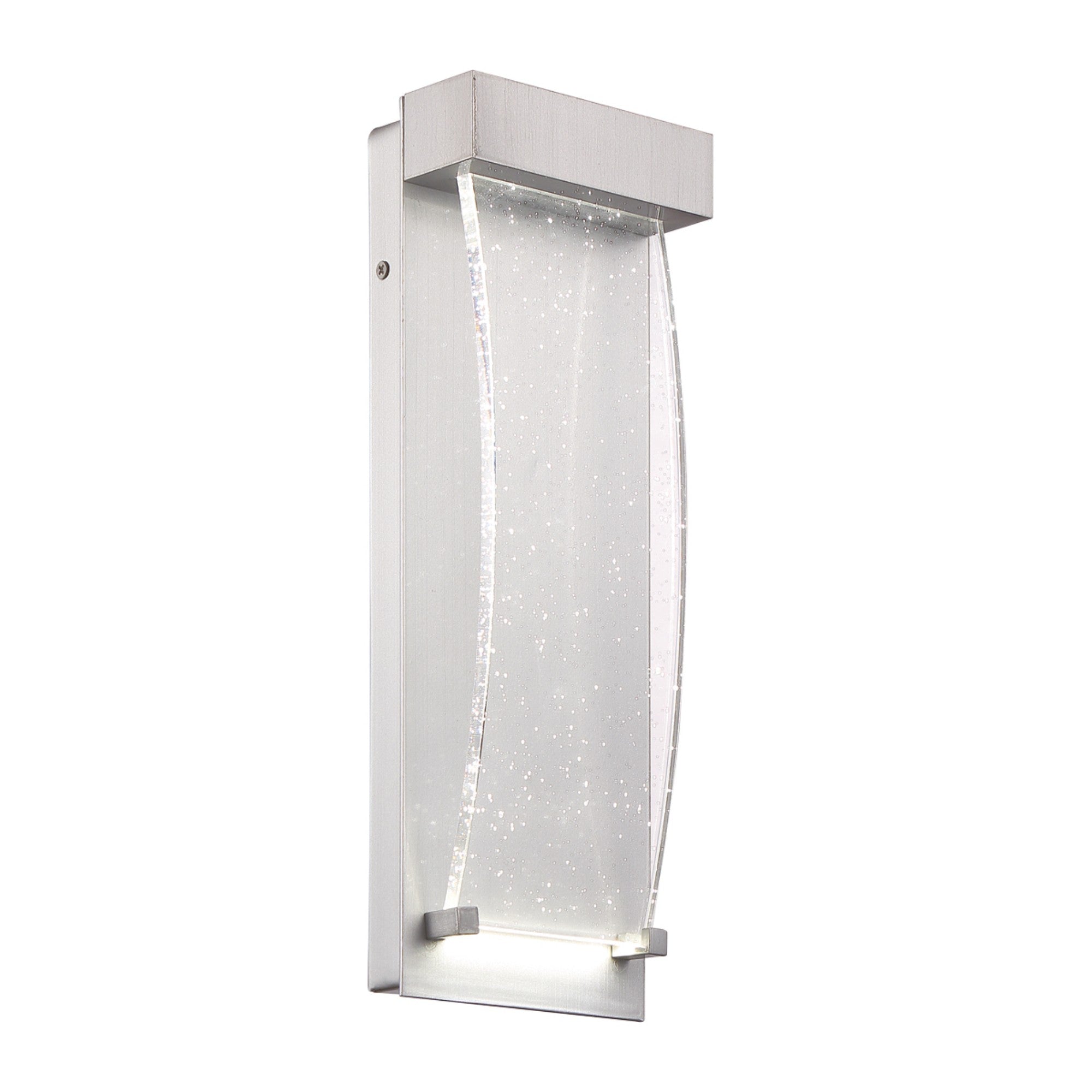 Kabo 14" LED Outdoor Wall Sconce, Silver Finish - Bees Lighting