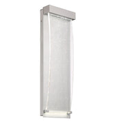 Kabo 20" LED Outdoor Wall Sconce, Silver Finish - Bees Lighting