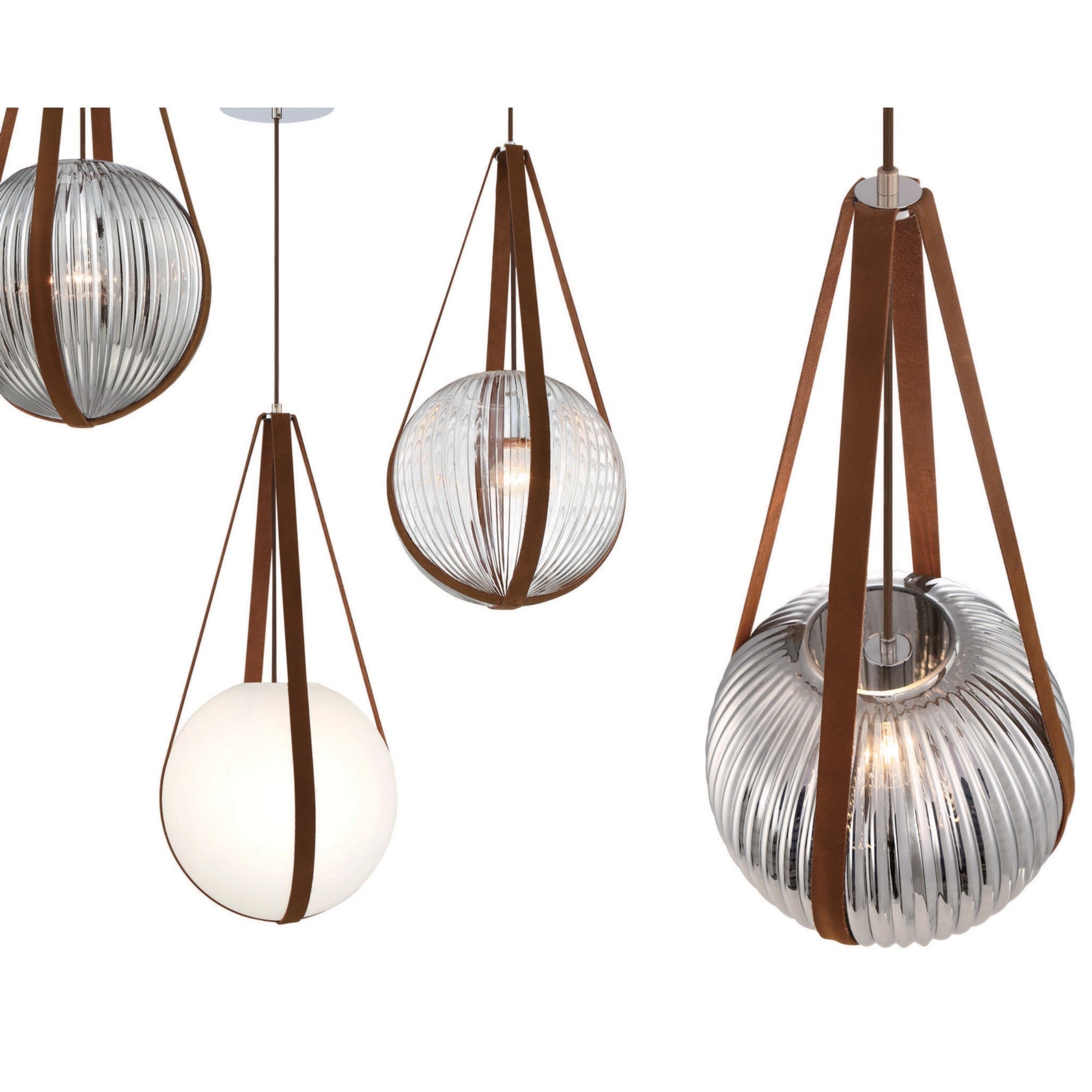 Rosemount 27" Pendant, Chrome Finish with White Glass - Bees Lighting