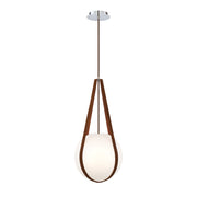 Rosemount 27" Pendant, Chrome Finish with White Glass - Bees Lighting