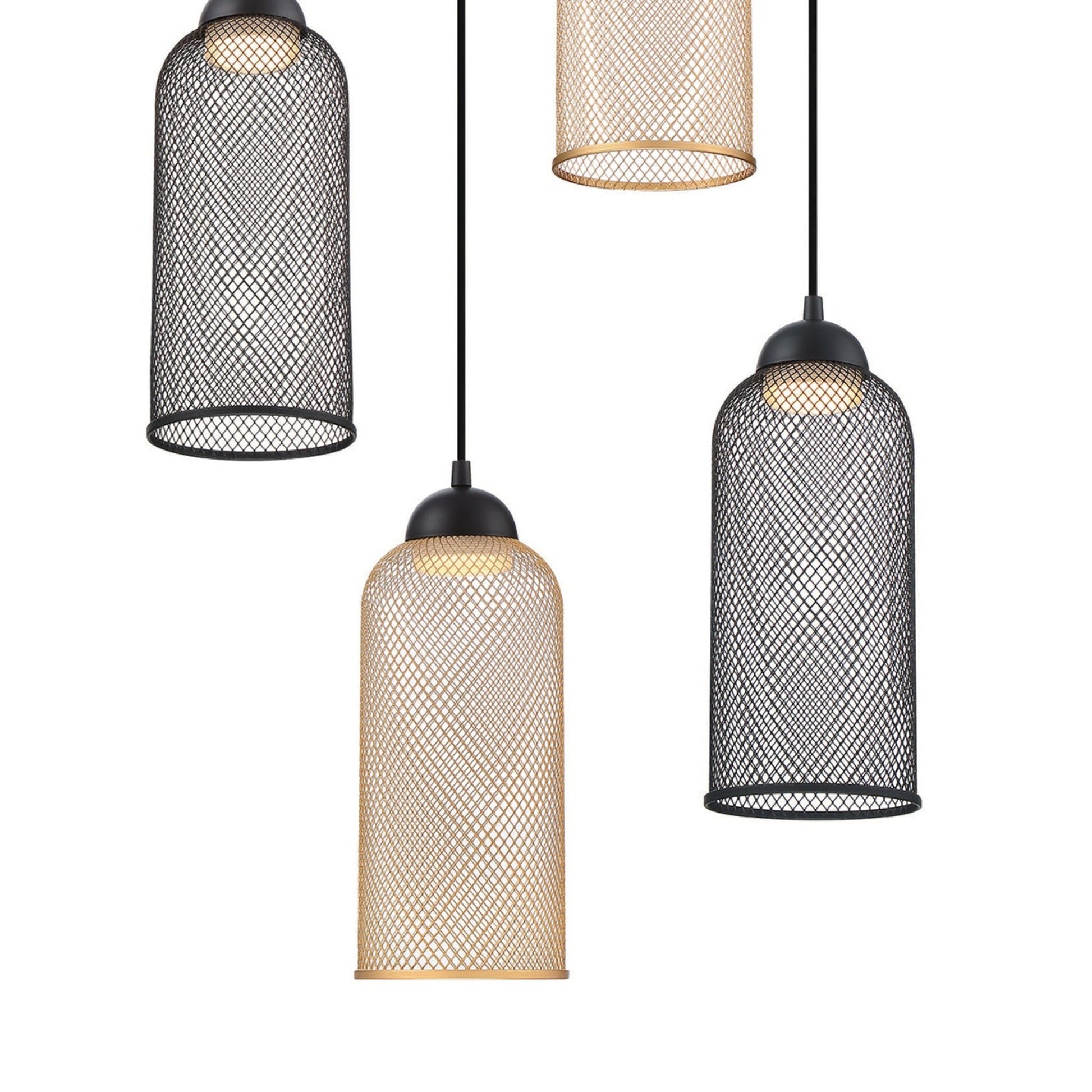 Kenmore 14" LED Mini Pendant, Gold Finish - Bees Lighting