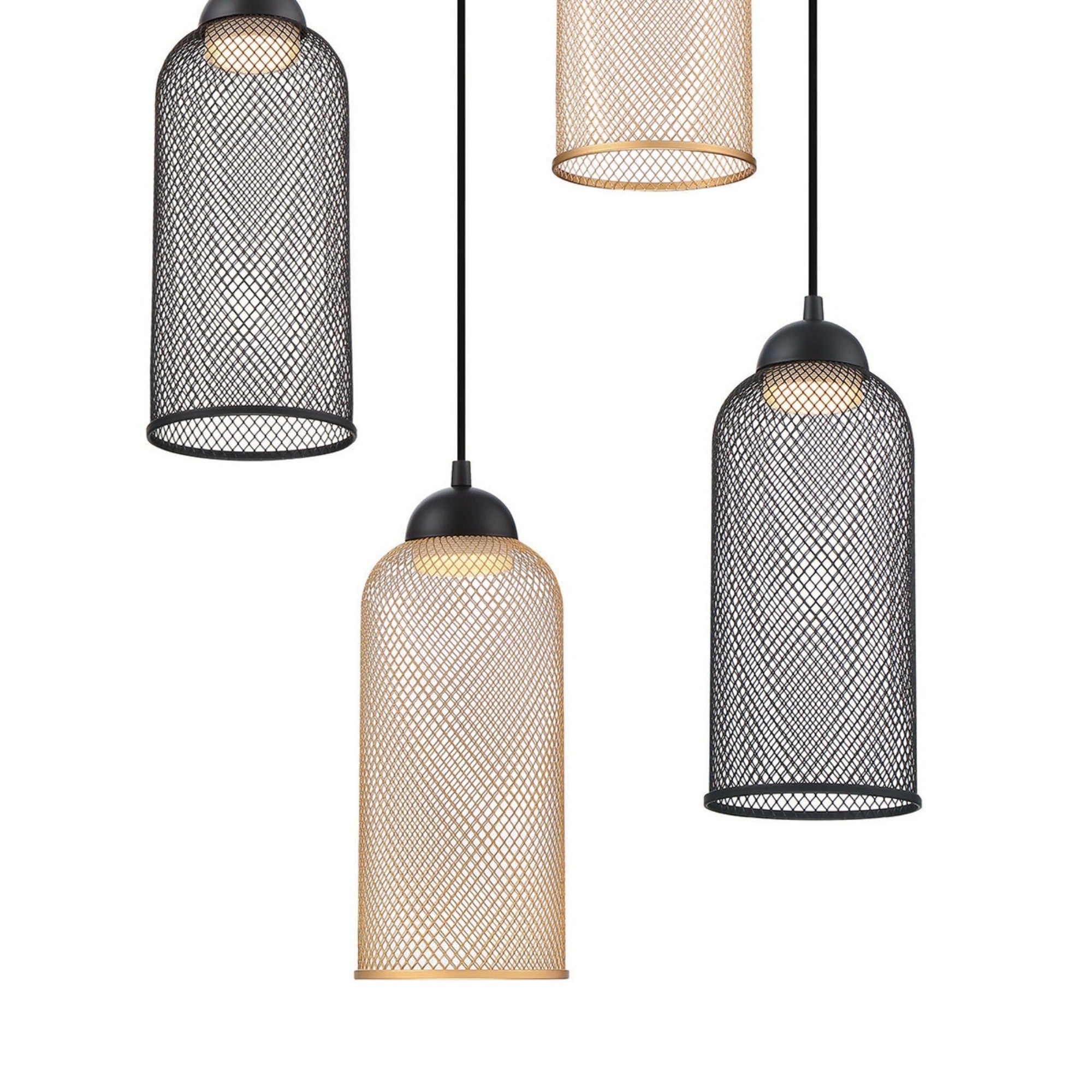Kenmore 14" LED Mini Pendant, Gold Finish - Bees Lighting