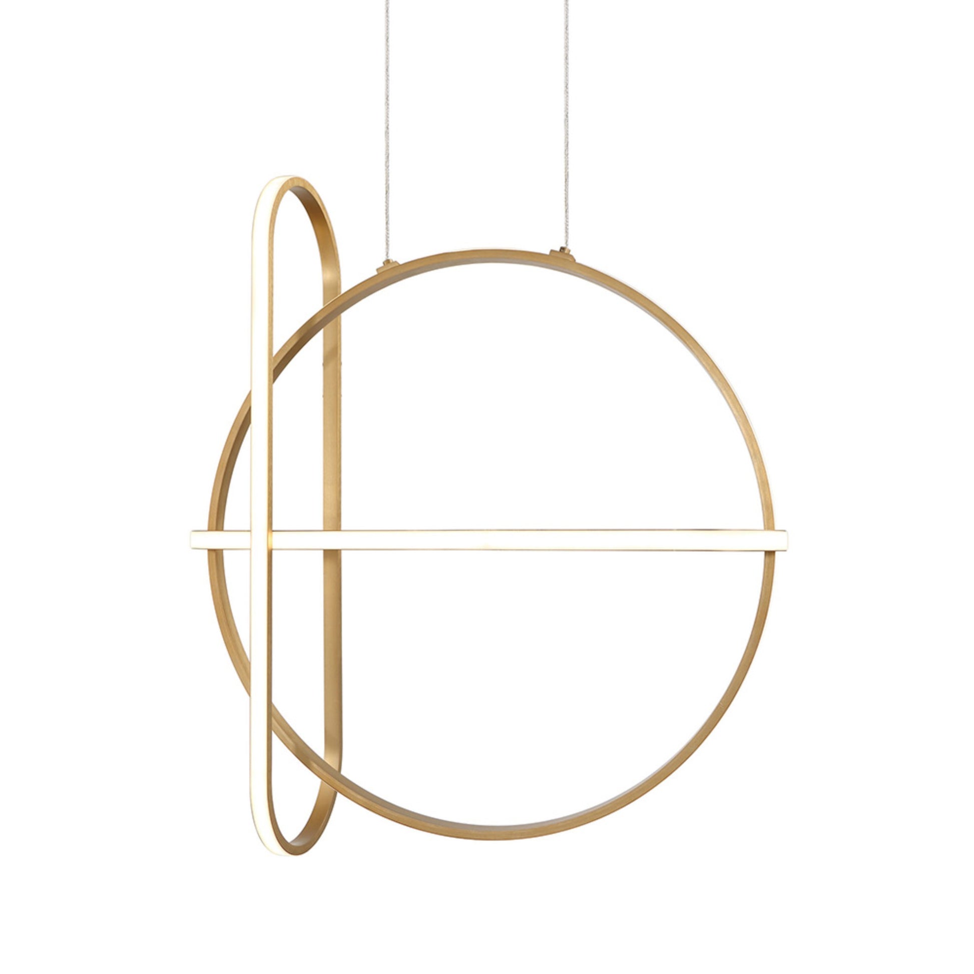 Berkley 3-Light 24" LED Chandelier, Gold Finish - Bees Lighting