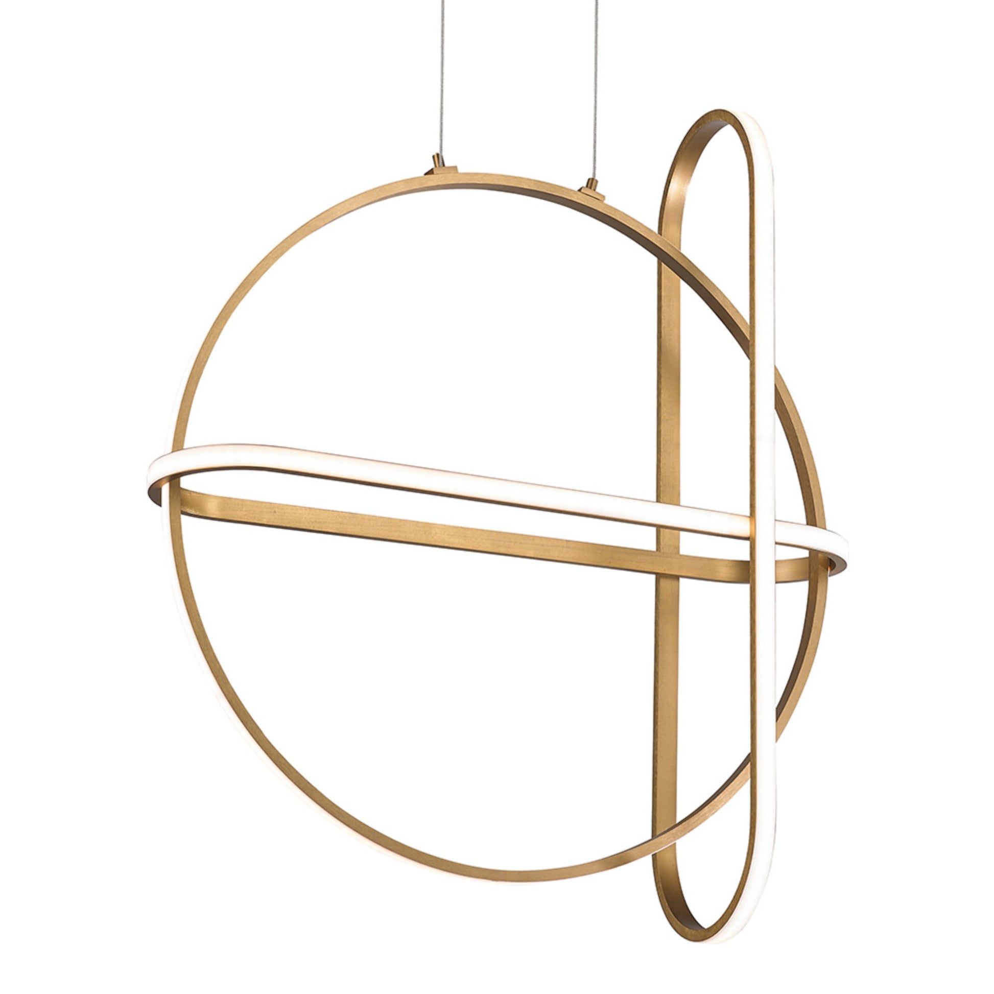 Berkley 3-Light 24" LED Chandelier, Gold Finish - Bees Lighting