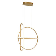 Berkley 3-Light 24" LED Chandelier, Gold Finish - Bees Lighting