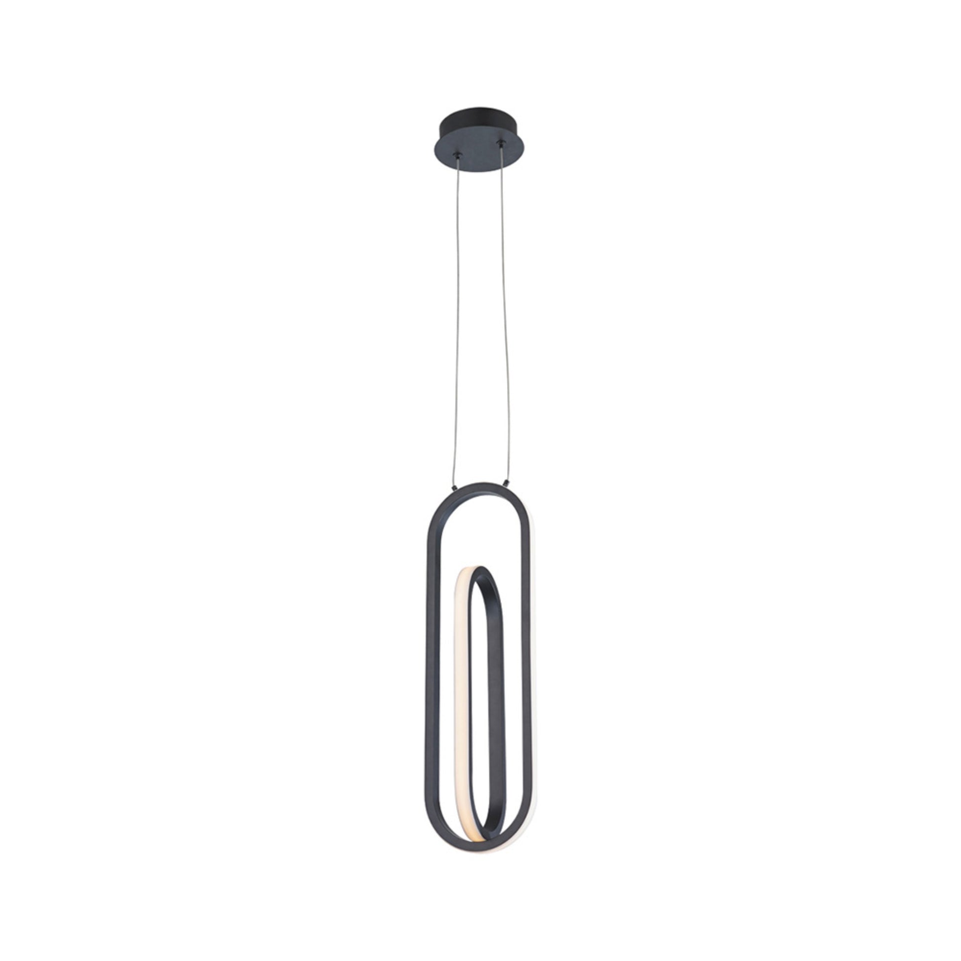 Demark 22" LED Pendant, Black Finish - Bees Lighting