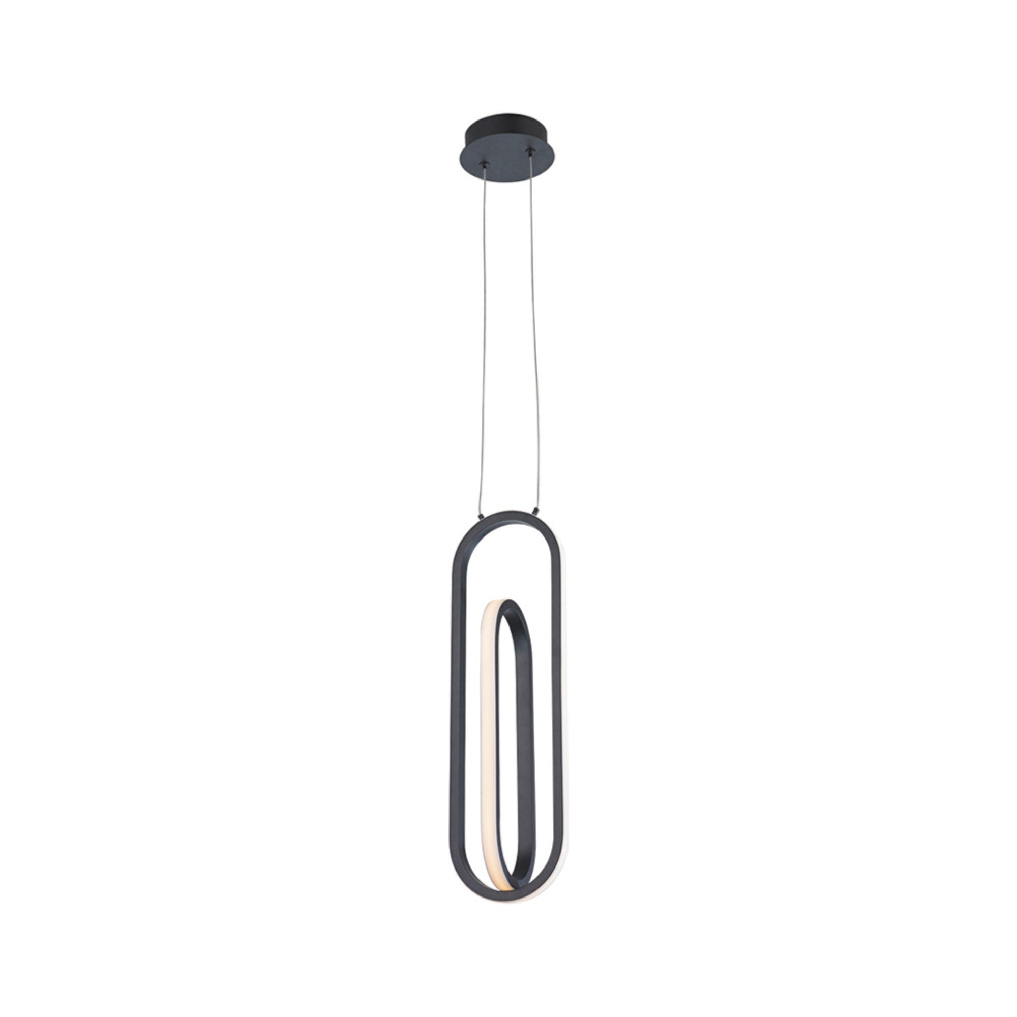Demark 22" LED Pendant, Black Finish - Bees Lighting