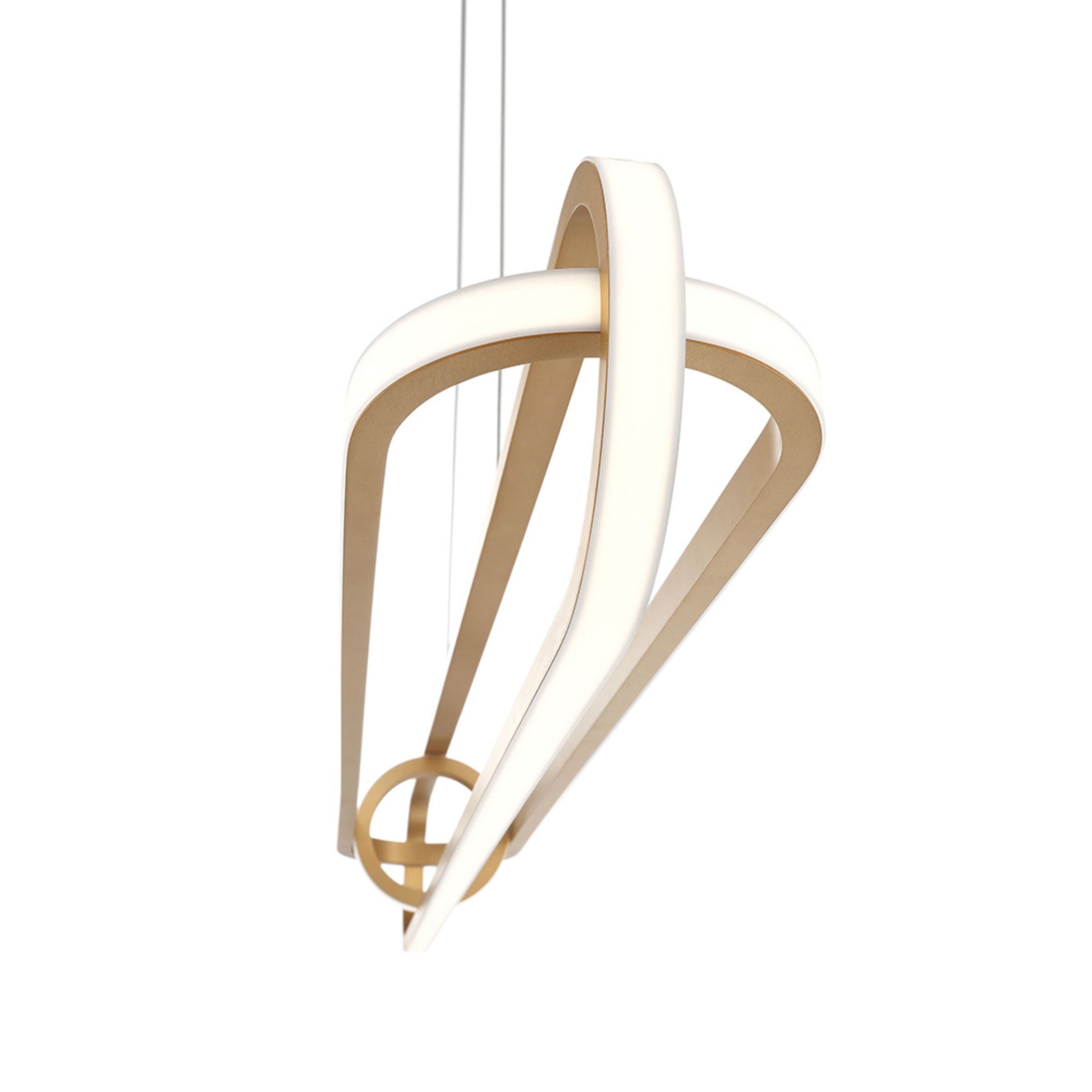 Demark 42" LED Linear Chandelier, Gold Finish - Bees Lighting