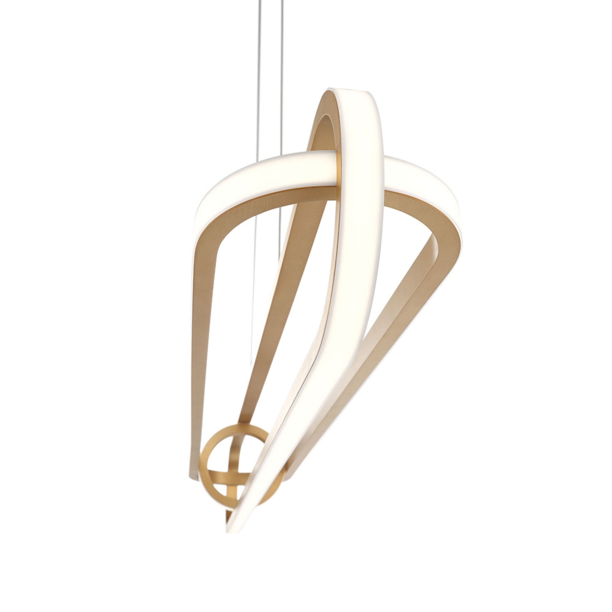 Demark 42" LED Linear Chandelier, Gold Finish - Bees Lighting