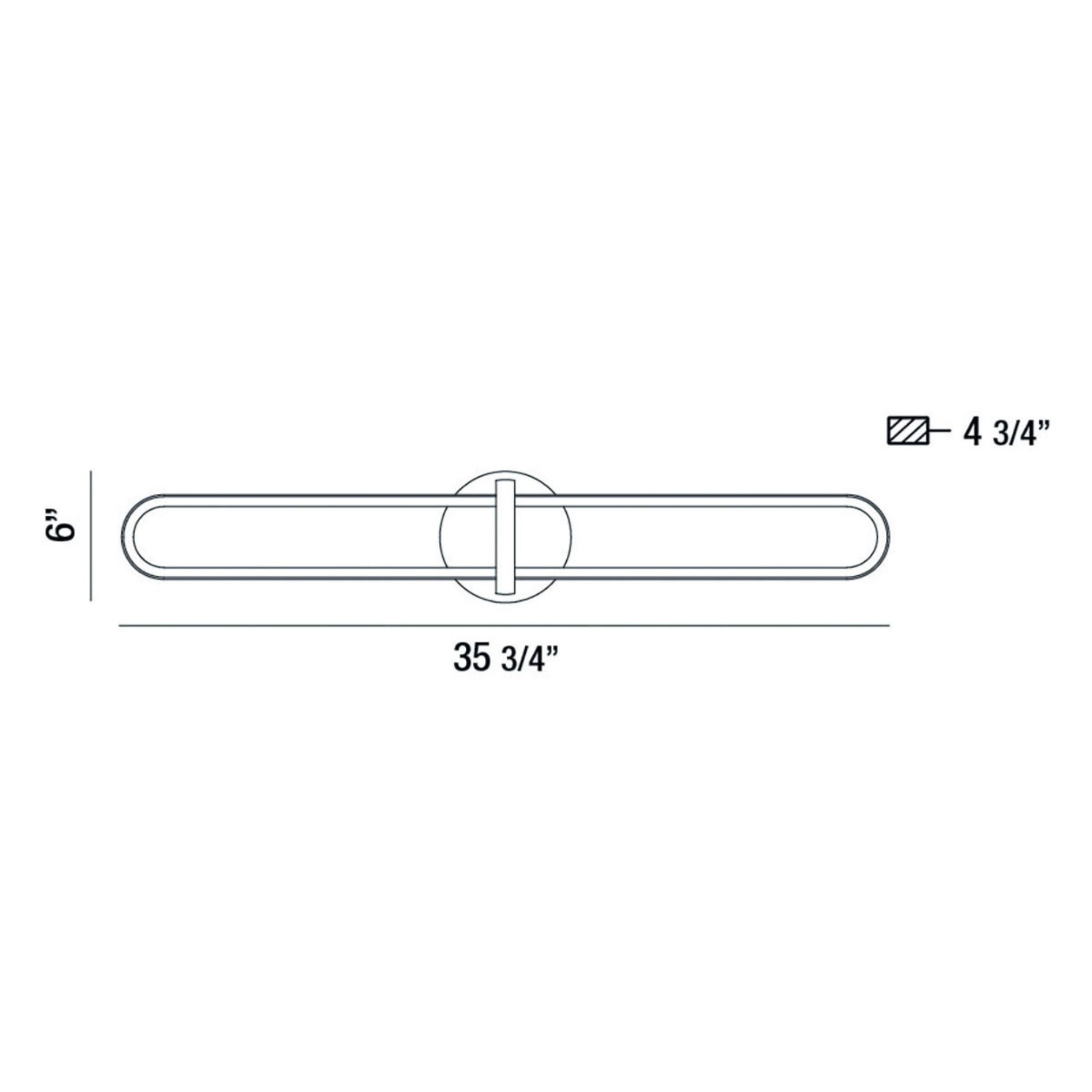 Botton 36" LED Wall Sconce, Gold Finish - Bees Lighting