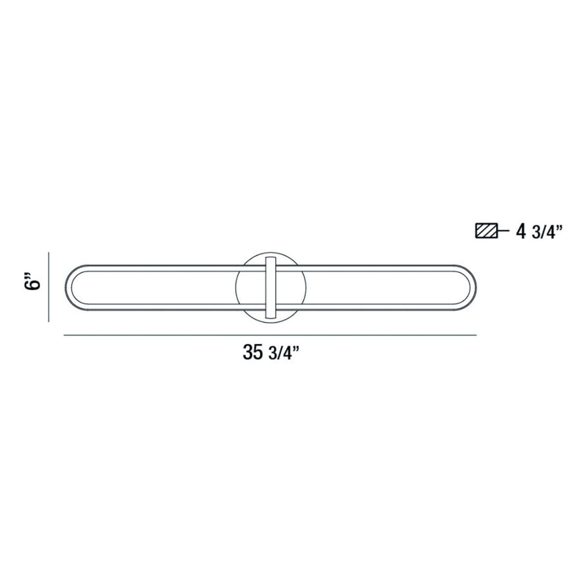 Botton 36" LED Wall Sconce, Gold Finish - Bees Lighting