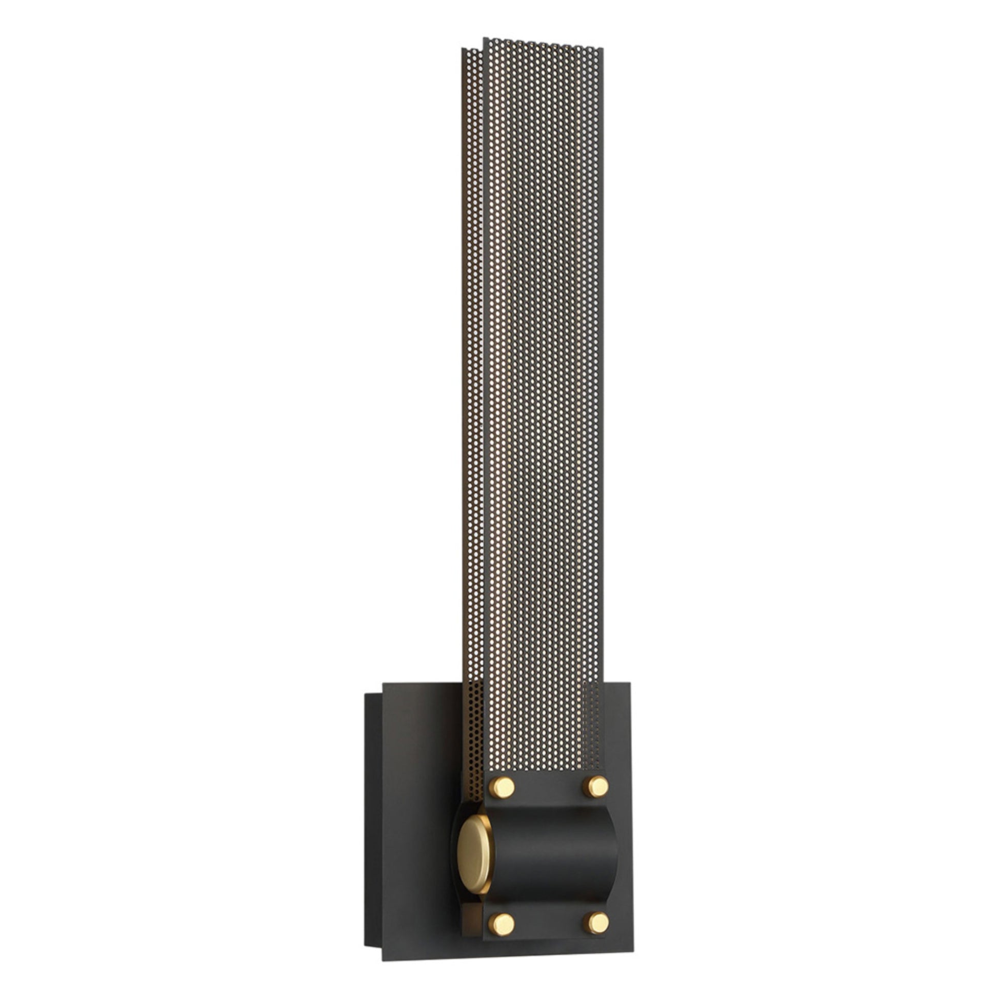 Admiral 16" LED Wall Sconce, Gold & Black Finish - Bees Lighting