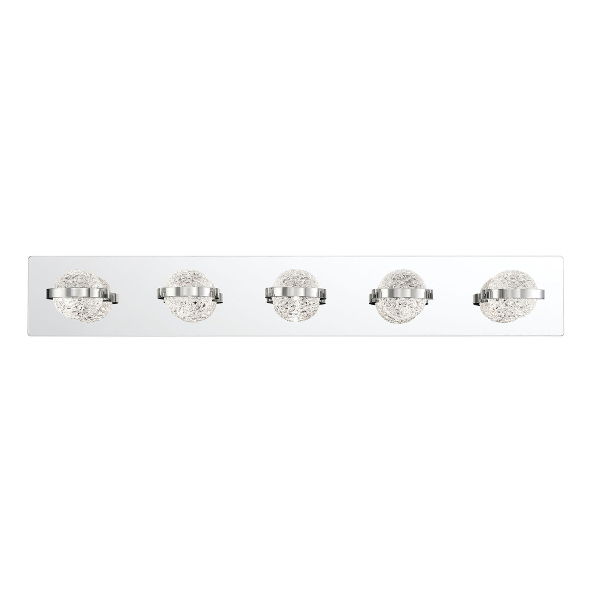 Ryder 5-Light 33" LED Vanity, Chrome Finish - Bees Lighting